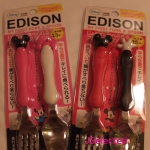 Edison 米奇/米妮餐具 , 日本製, 不可烘乾